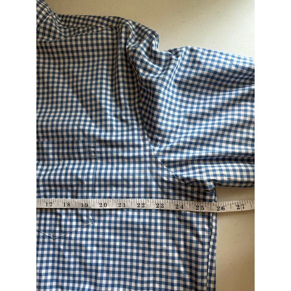 L.L Bean Pinpoint Oxford Cloth Shirt Traditional Fit Men's L-Tall Blue White - Picture 7 of 8